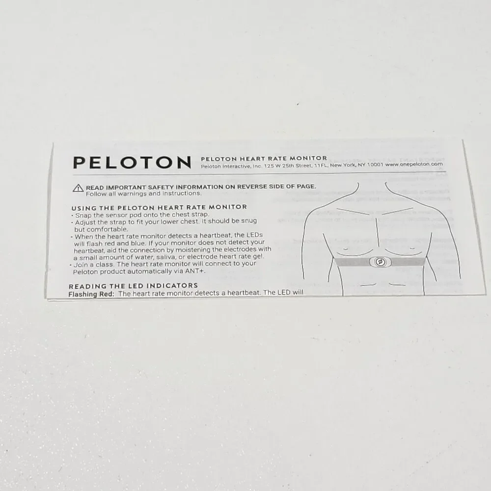 Peloton ‎HR-C-01 Heart Rate Monitor Chest Torso Band AA